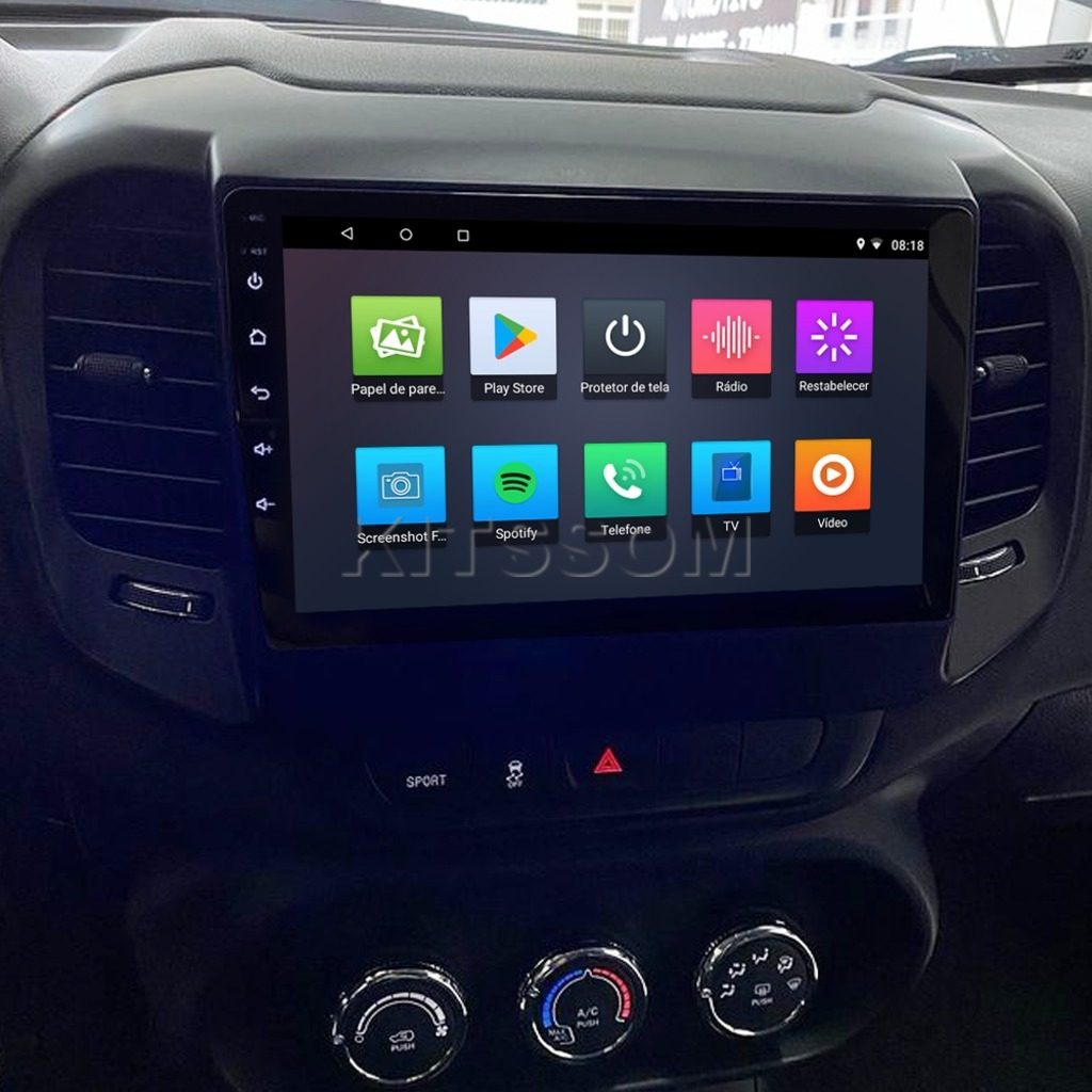 Multimídia Fiat Toro 2020 2021 2022 2023 V2 Carplay 9"-V2 CAR AUDIO-Kitssom
