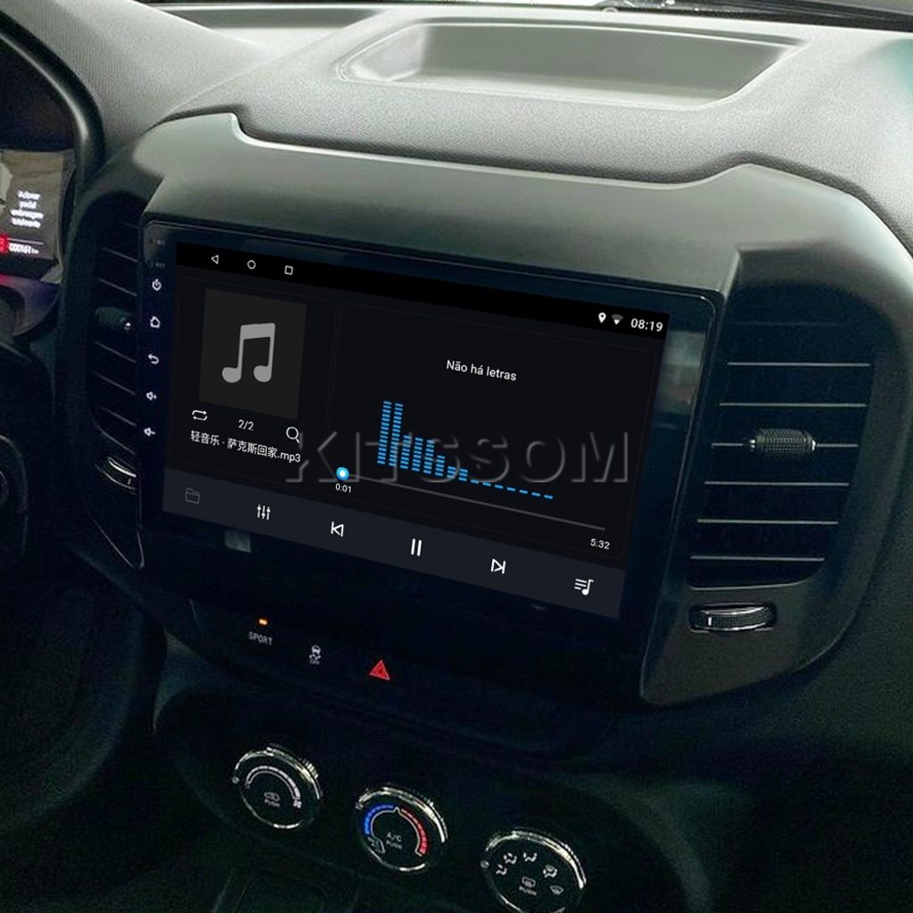 Multimídia Fiat Toro 2020 2021 2022 2023 V2 Carplay 9"-V2 CAR AUDIO-Kitssom