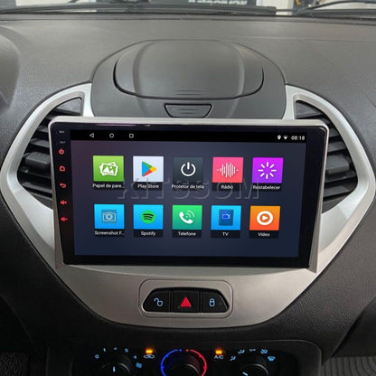 Multimídia Ford Ka 2018 2019 2020 2021 com Botão V2 Carplay 9"-V2 CAR AUDIO-Kitssom