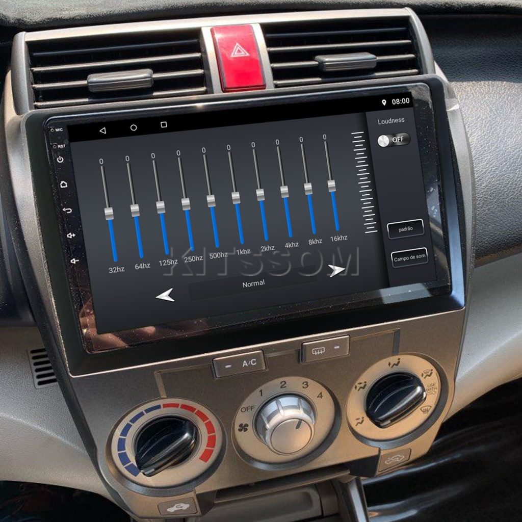 Multimídia Honda City 2011 2012 2013 2014 AC AN V2 Carplay 9" 2008 2009 2010-V2 CAR AUDIO-Kitssom