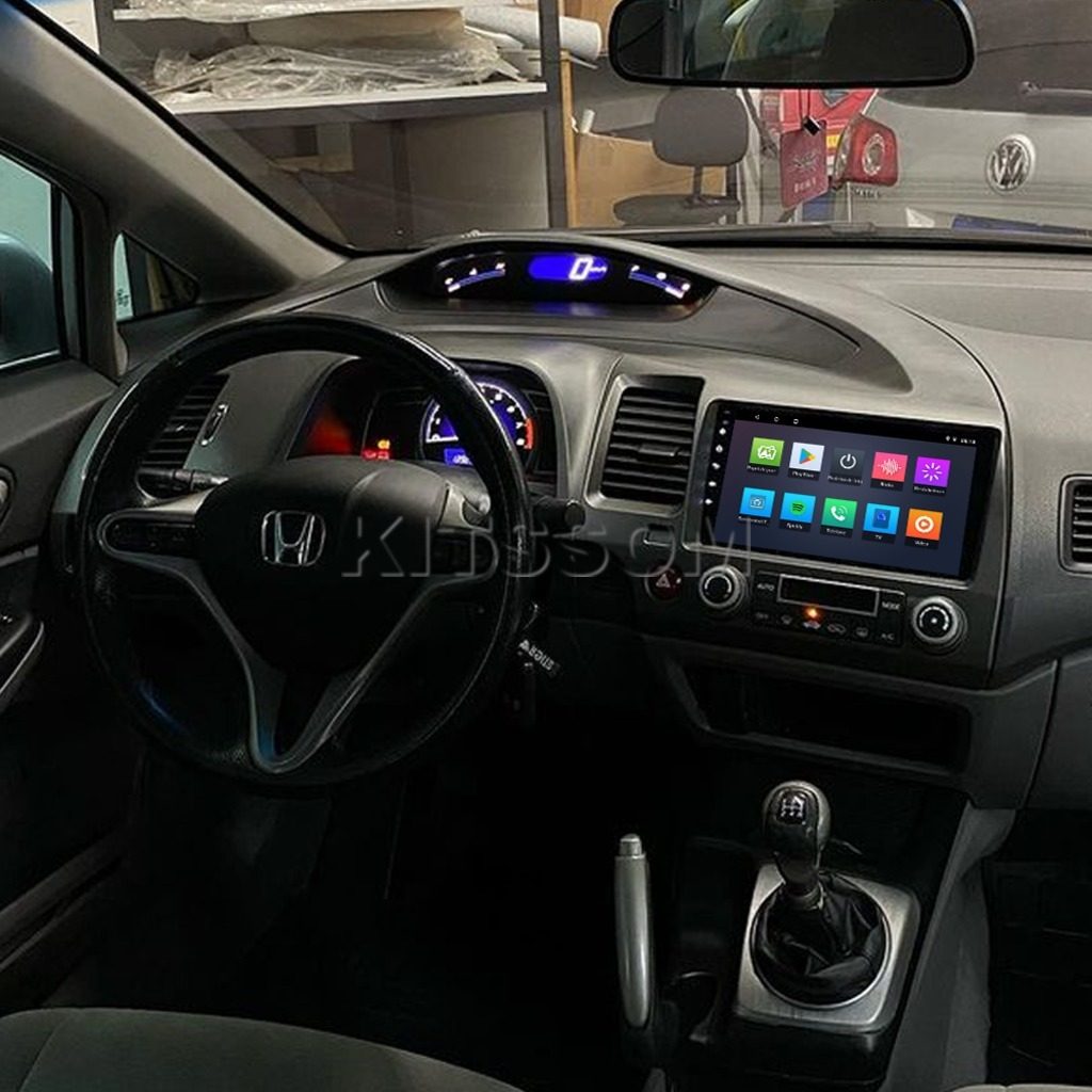 Multimídia Honda Civic G8 2008 2009 2010 2011 V2 Carplay 9" 2006 2007-V2 CAR AUDIO-Kitssom
