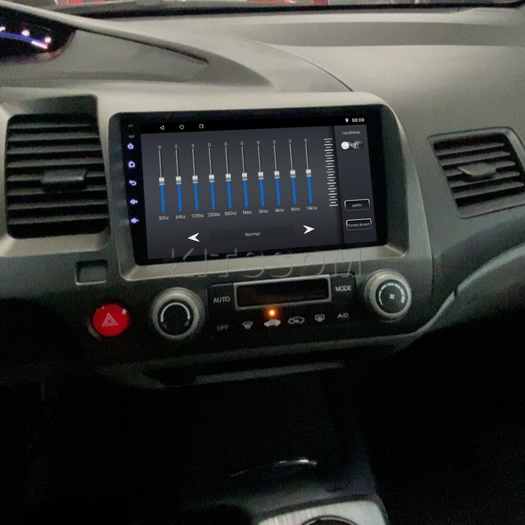 Multimídia Honda Civic G8 2008 2009 2010 2011 V2 Carplay 9" 2006 2007-V2 CAR AUDIO-Kitssom
