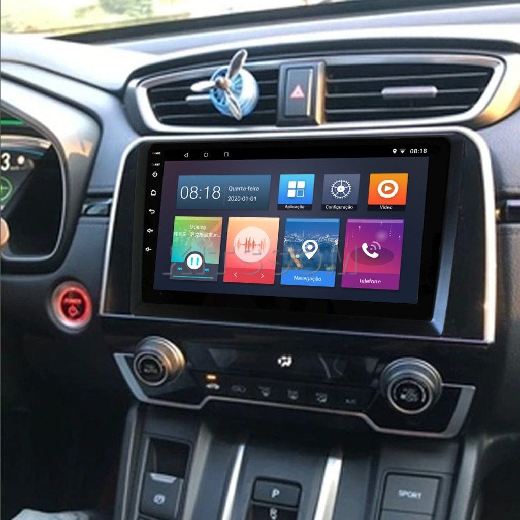 Multimídia Honda CRV 2018 2019 2020 2021 2022 V2 Carplay 9" 2017-V2 CAR AUDIO-Kitssom