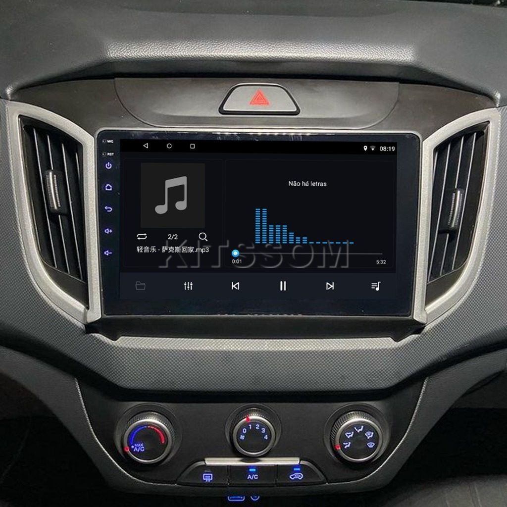 Multimídia Hyundai Creta Action 2021 2022 2023 V2 Carplay 9"-V2 CAR AUDIO-Kitssom