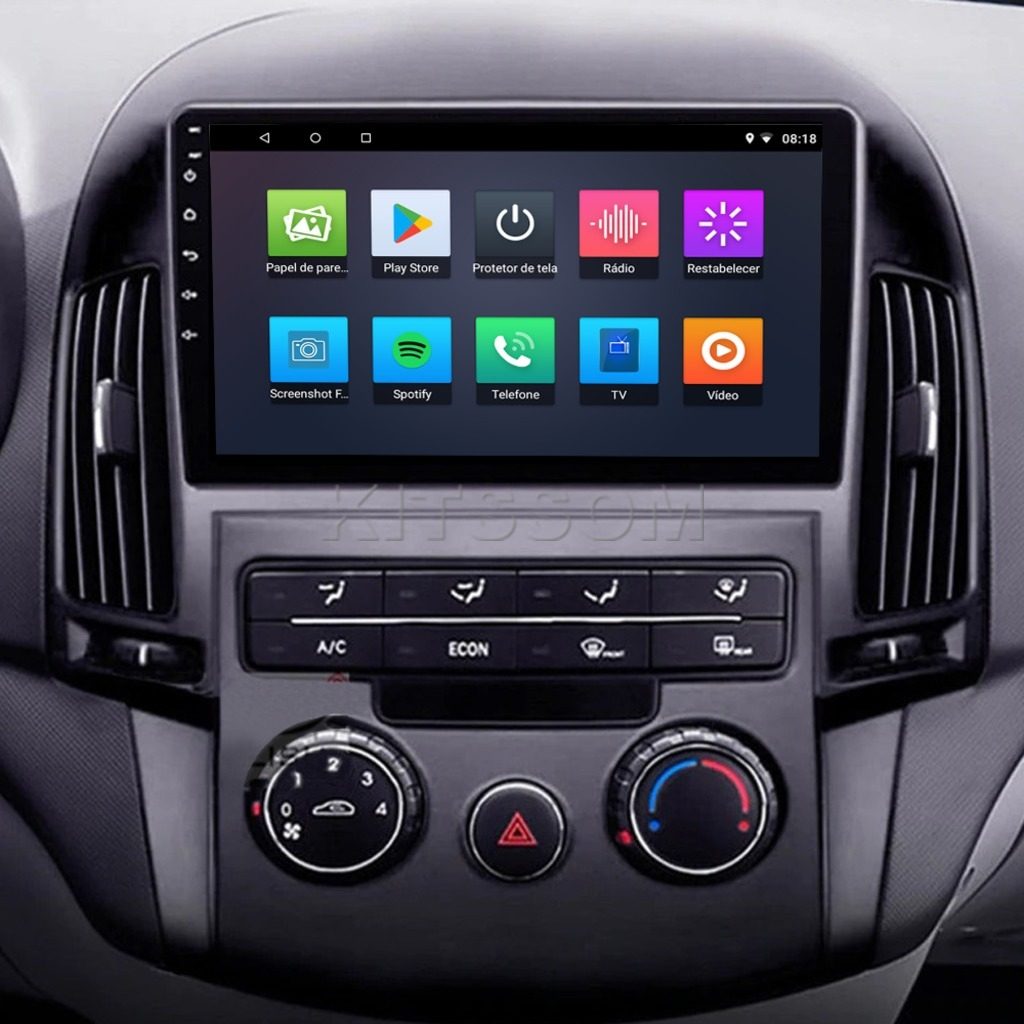 Multimídia Hyundai I30 2009 2010 2011 2012 AC AN V2 Carplay 9" 2008-V2 CAR AUDIO-Kitssom