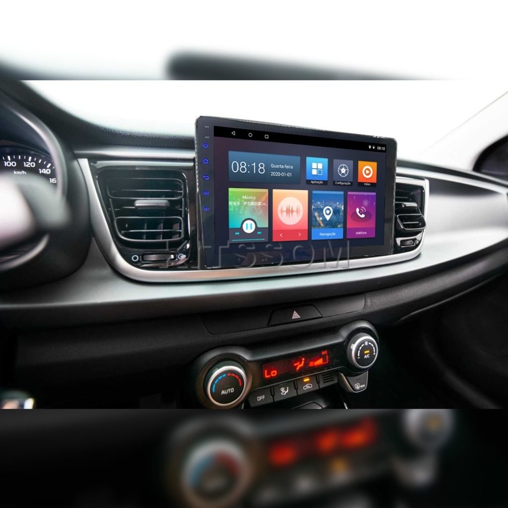 Multimídia Kia Rio 2017 2018 2019 2020 2021 V2 Carplay 9"-V2 CAR AUDIO-Kitssom