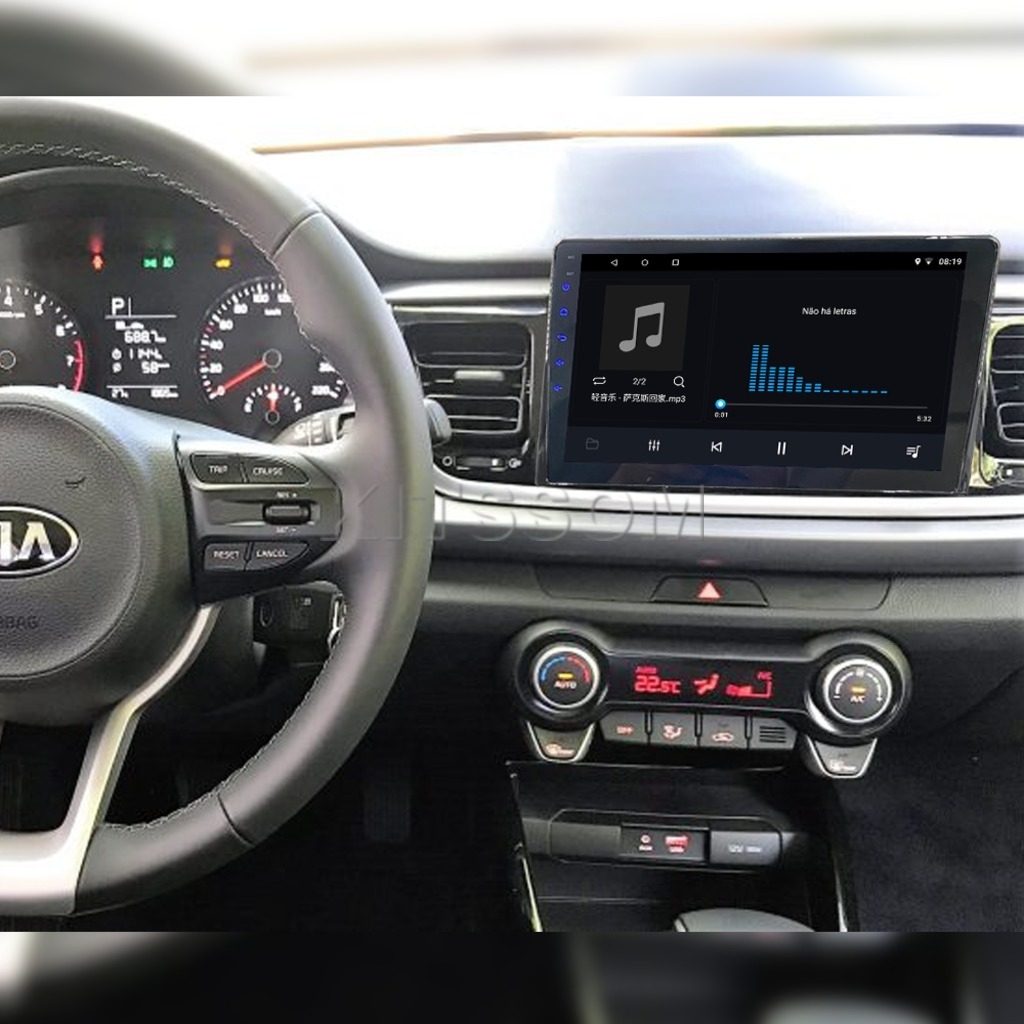 Multimídia Kia Rio 2017 2018 2019 2020 2021 V2 Carplay 9"-V2 CAR AUDIO-Kitssom