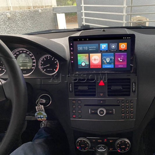 Multimídia Mercedes C180 C200 2008 2009 2010 2011 V2 Carplay 9"-V2 CAR AUDIO-Kitssom