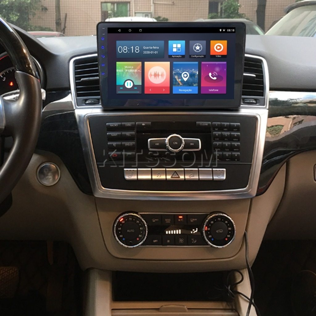 Multimídia Mercedes Benz ML 350 2013 2014 2015 V2 Carplay 9" 2011 2012-V2 CAR AUDIO-Kitssom