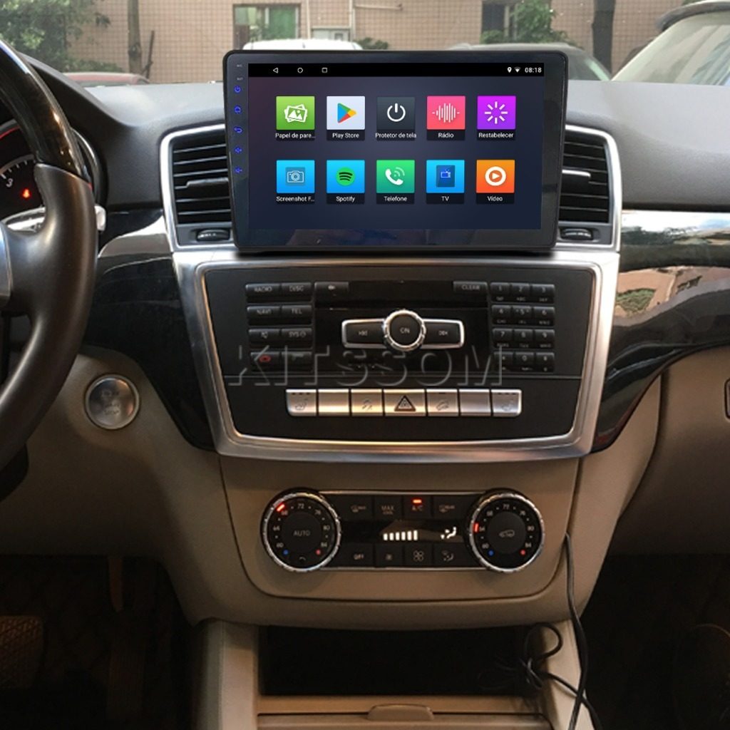 Multimídia Mercedes Benz ML 350 2013 2014 2015 V2 Carplay 9" 2011 2012-V2 CAR AUDIO-Kitssom