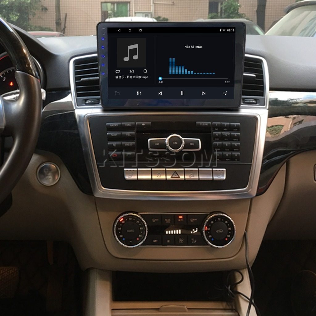 Multimídia Mercedes Benz ML 350 2013 2014 2015 V2 Carplay 9" 2011 2012-V2 CAR AUDIO-Kitssom