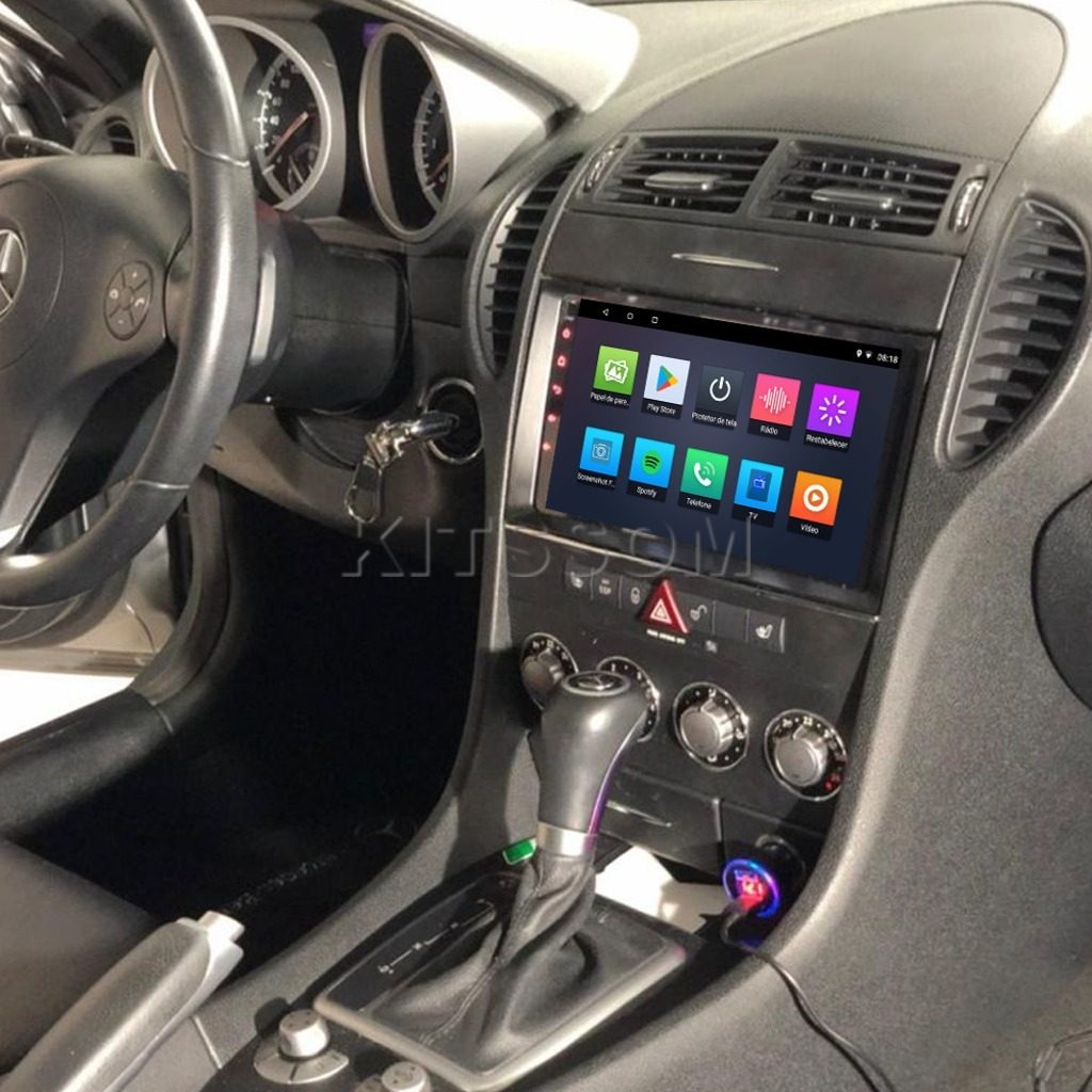 Multimídia Mercedes SLK 2007 2008 2009 2010 2011 V2 Carplay 9"-V2 CAR AUDIO-Kitssom
