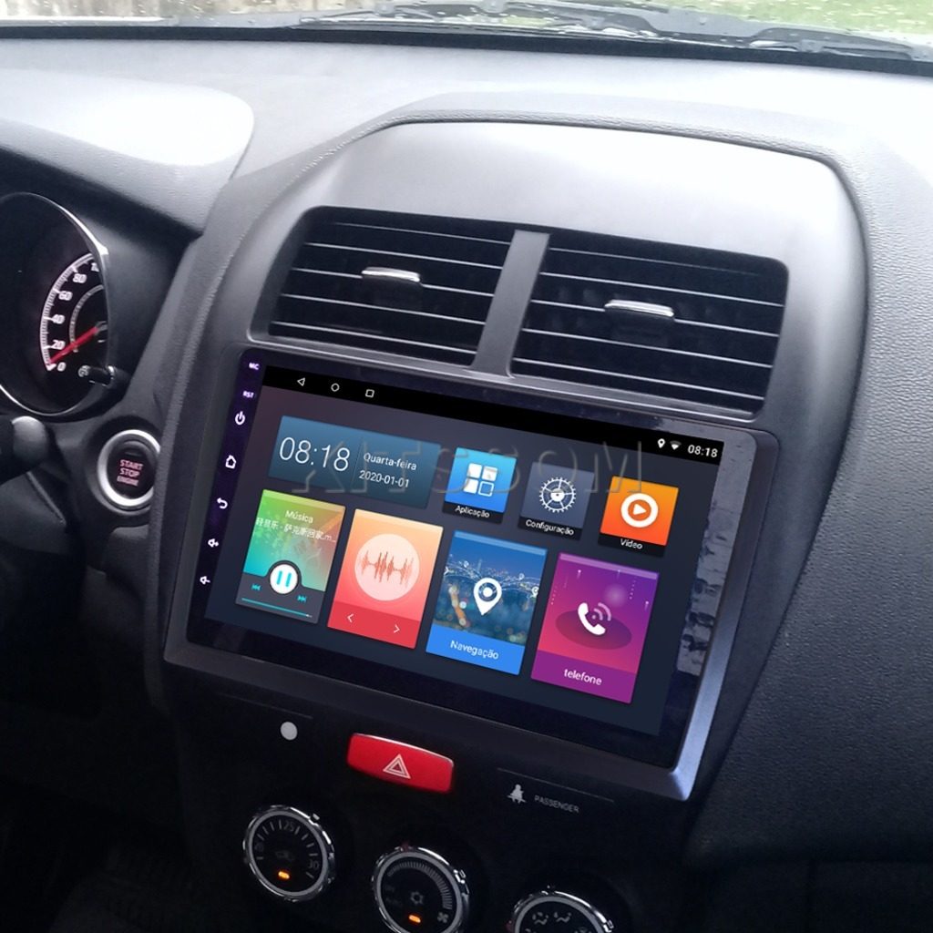Multimídia Mitsubishi ASX 2017 2018 2019 2020 V2 Carplay 9" 2010 2011 2012 2013 2014 2015 2016-V2 CAR AUDIO-Kitssom