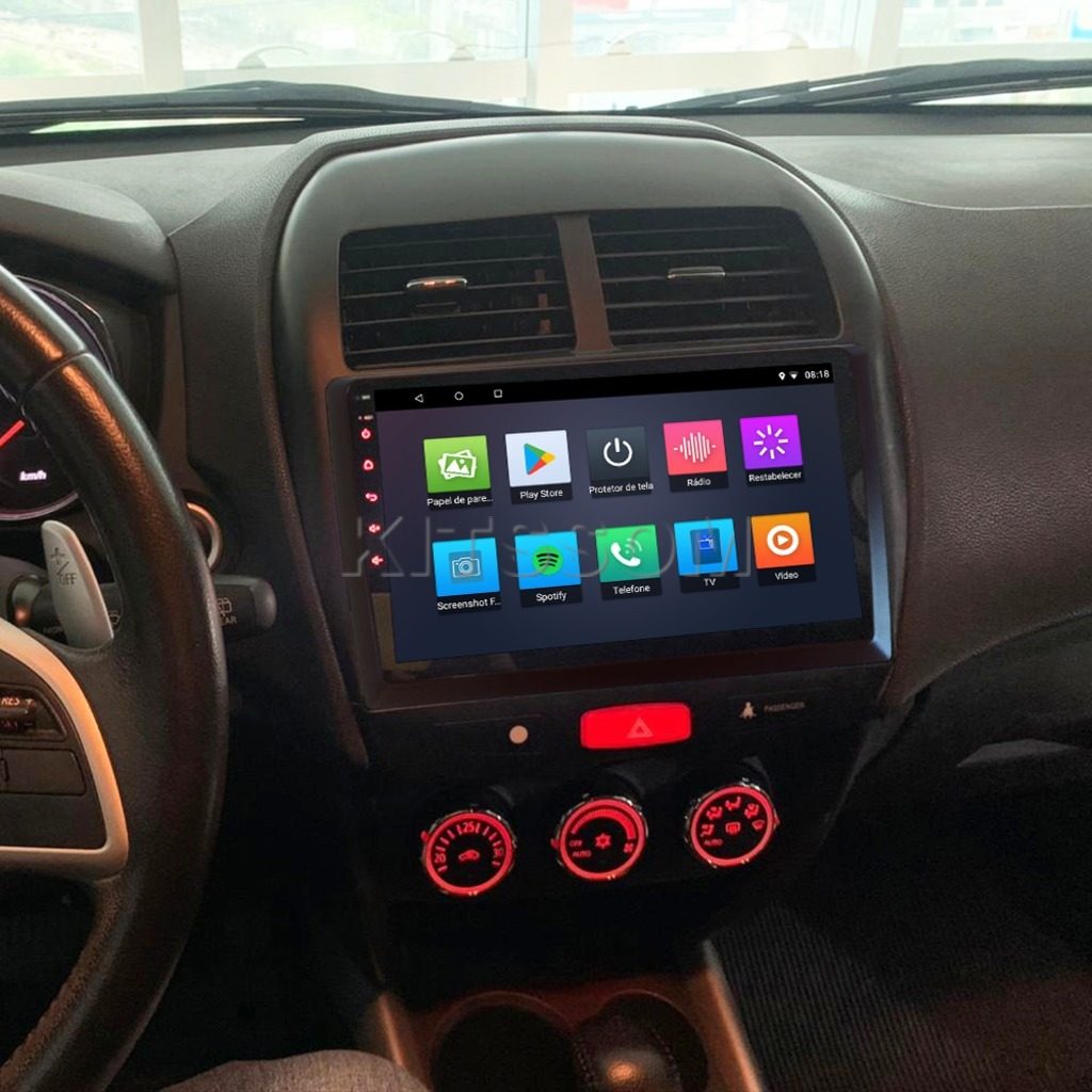 Multimídia Mitsubishi ASX 2017 2018 2019 2020 V2 Carplay 9" 2010 2011 2012 2013 2014 2015 2016-V2 CAR AUDIO-Kitssom
