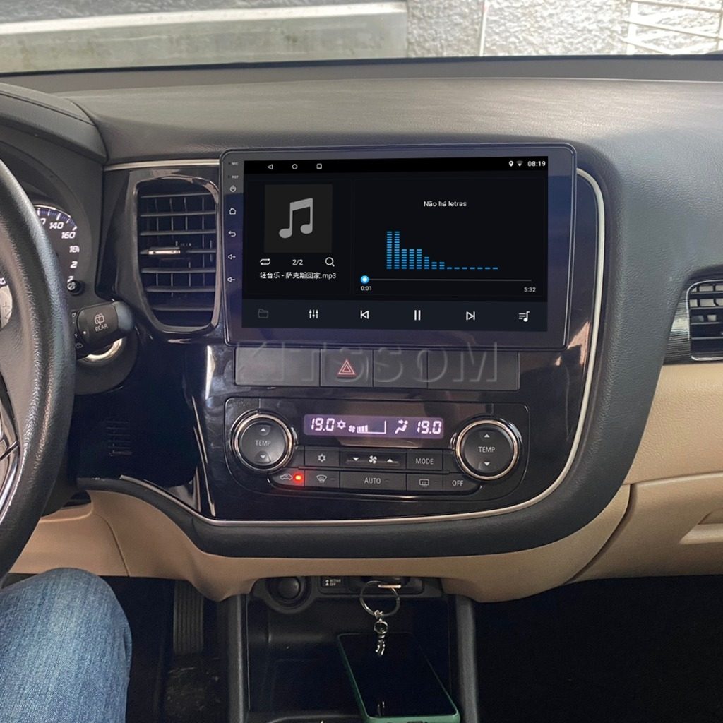 Multimídia Outlander 2015 2016 2017 2018 2019 V2 Carplay 9" 2013 2014-V2 CAR AUDIO-Kitssom