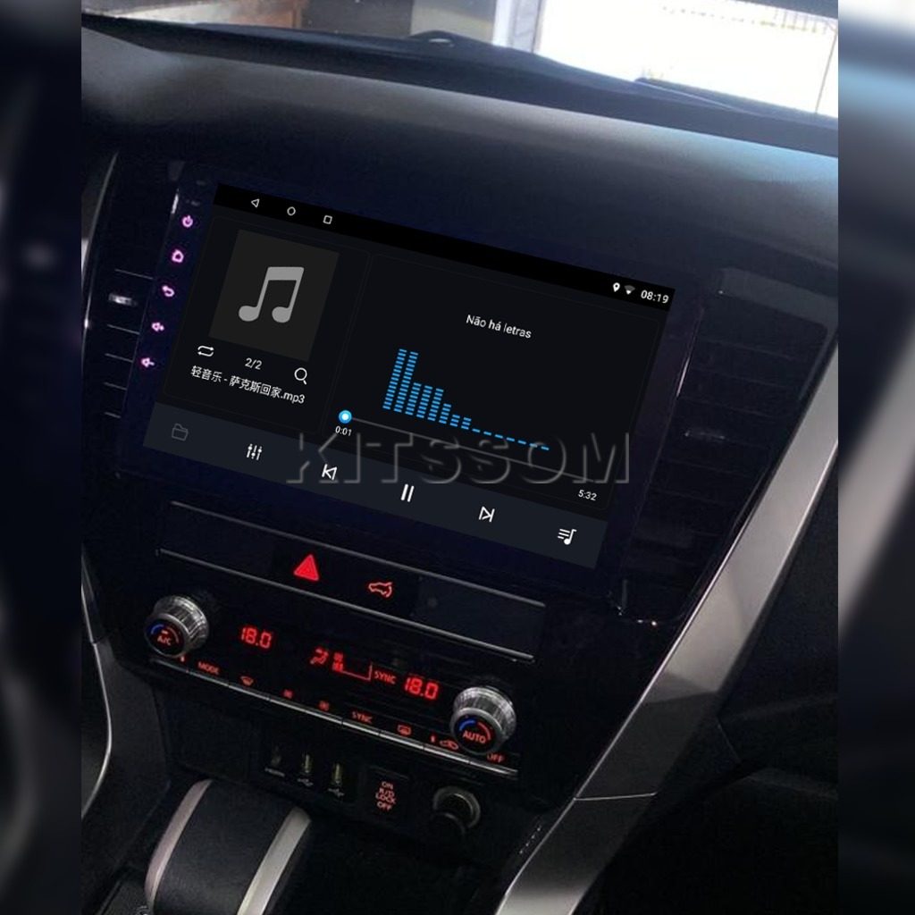 Multimídia Mitsubishi Pajero Sport 2021 2022 2023 V2 Carplay 9" 2020-V2 CAR AUDIO-Kitssom