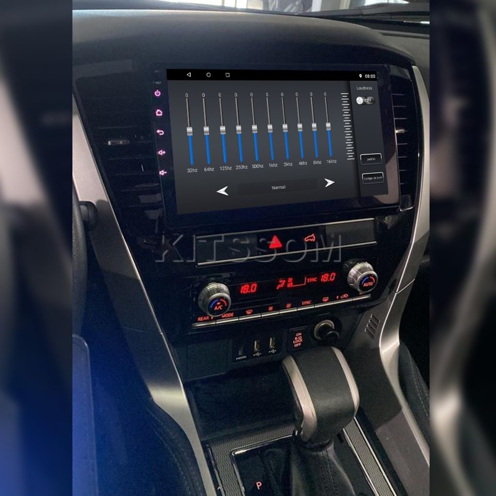 Multimídia Mitsubishi Pajero Sport 2021 2022 2023 V2 Carplay 9" 2020-V2 CAR AUDIO-Kitssom