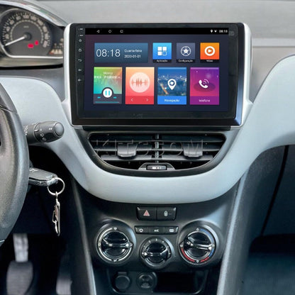 Multimídia Peugeot 2008 208 2017 2018 2019 2020 V2 Carplay 9" 2013 2014 2015 2016-V2 CAR AUDIO-Kitssom