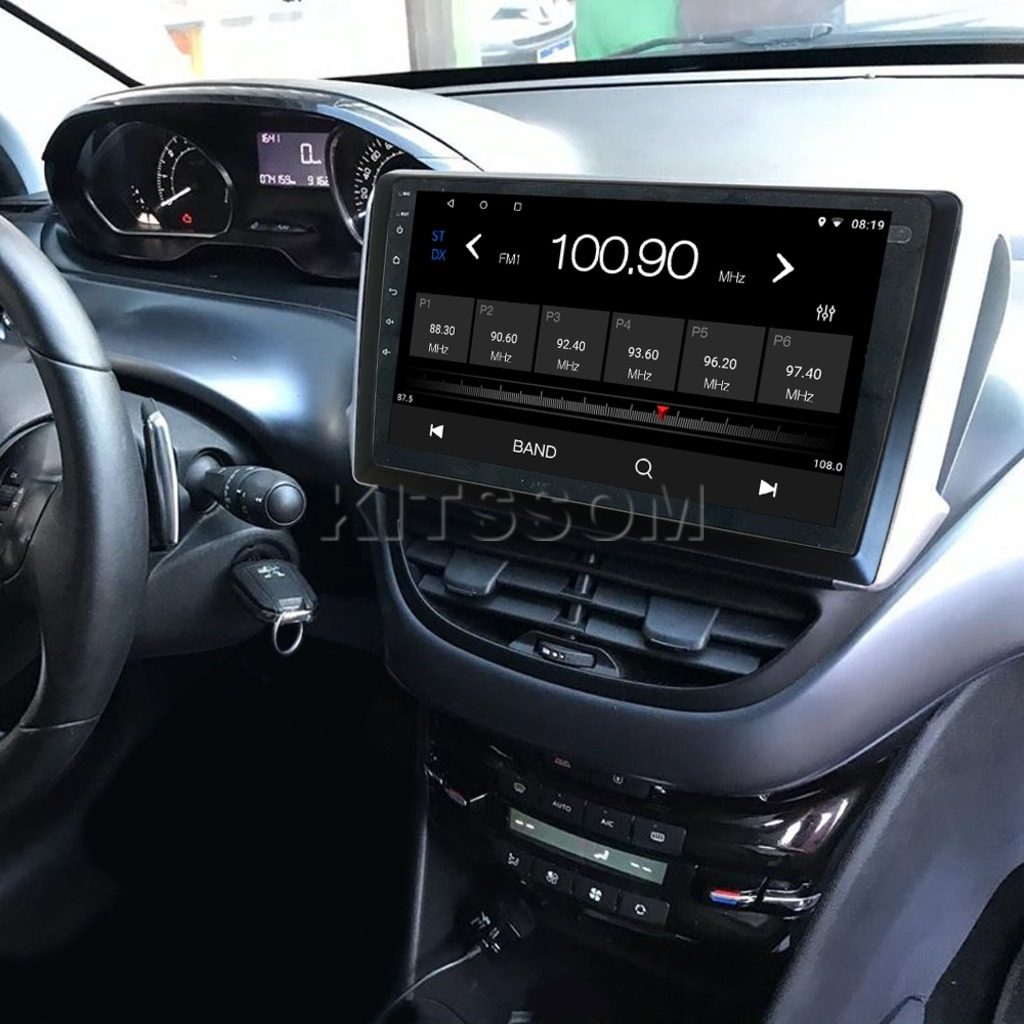 Multimídia Peugeot 2008 208 2017 2018 2019 2020 V2 Carplay 9" 2013 2014 2015 2016-V2 CAR AUDIO-Kitssom