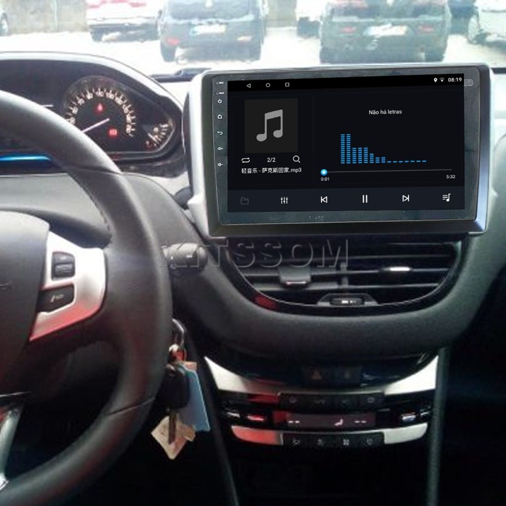 Multimídia Peugeot 2008 208 2017 2018 2019 2020 V2 Carplay 9" 2013 2014 2015 2016-V2 CAR AUDIO-Kitssom