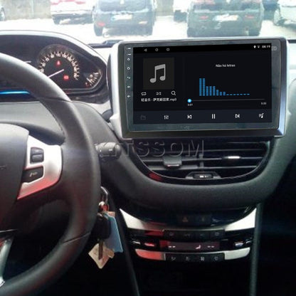 Multimídia Peugeot 2008 208 2017 2018 2019 2020 V2 Carplay 9" 2013 2014 2015 2016-V2 CAR AUDIO-Kitssom