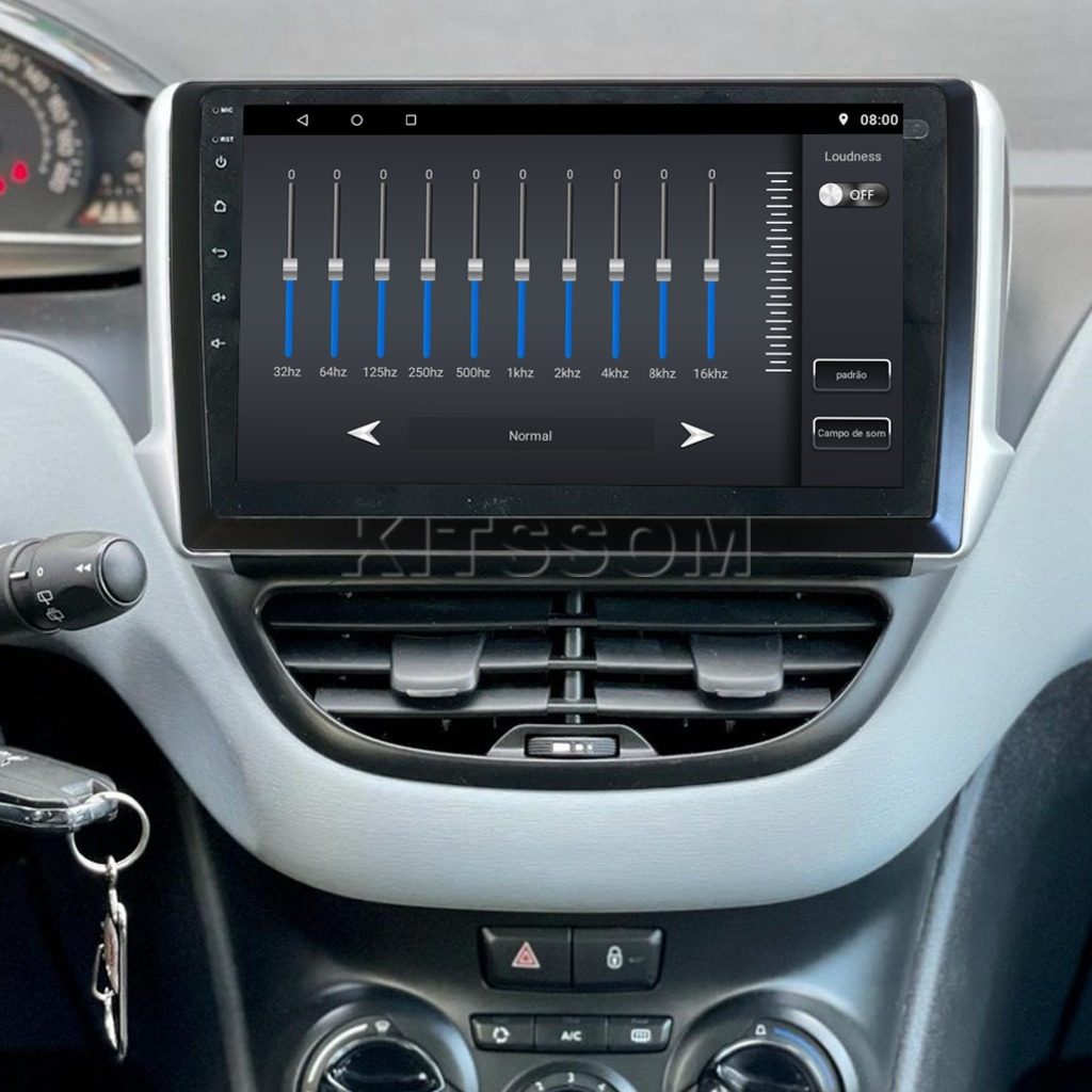 Multimídia Peugeot 2008 208 2017 2018 2019 2020 V2 Carplay 9" 2013 2014 2015 2016-V2 CAR AUDIO-Kitssom