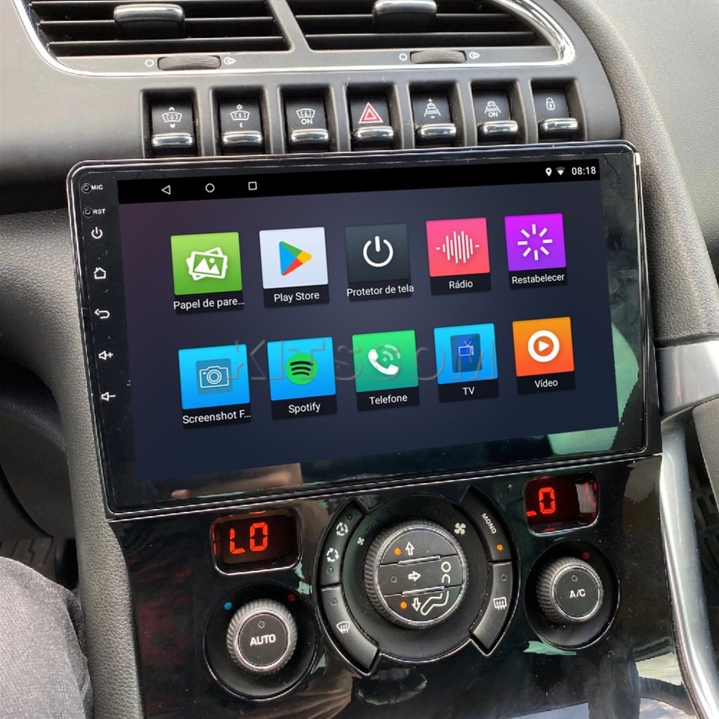 Multimídia Peugeot 3008 2013 2014 2015 2016 2017 V2 Carplay 9" 2011 2012-V2 CAR AUDIO-Kitssom