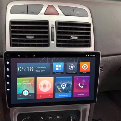 Multimídia Peugeot 307 2012 2013 2014 2015 2016 V2 Carplay 9" 2001 2002 2003 2004 2005 2006 2007 2008 2009 2010 2011-V2 CAR AUDIO-Kitssom