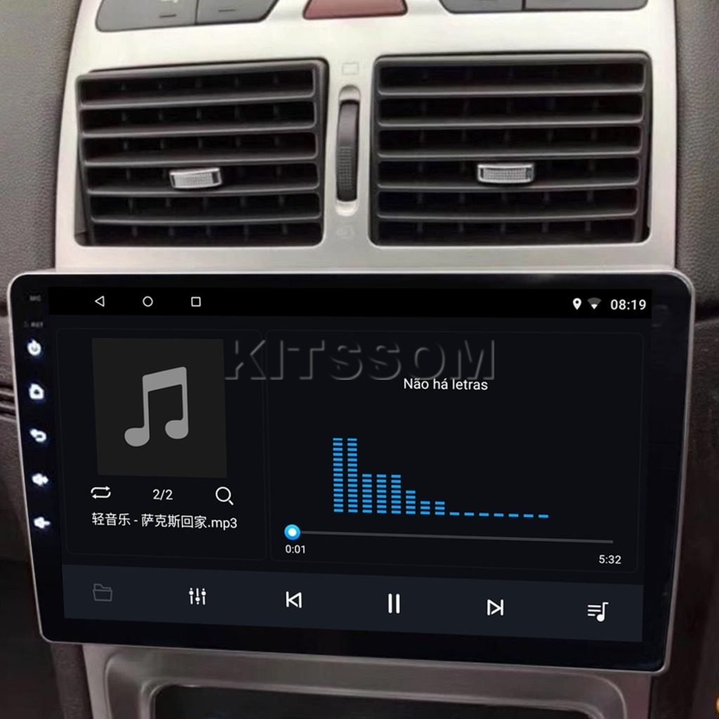 Multimídia Peugeot 307 2012 2013 2014 2015 2016 V2 Carplay 9" 2001 2002 2003 2004 2005 2006 2007 2008 2009 2010 2011-V2 CAR AUDIO-Kitssom