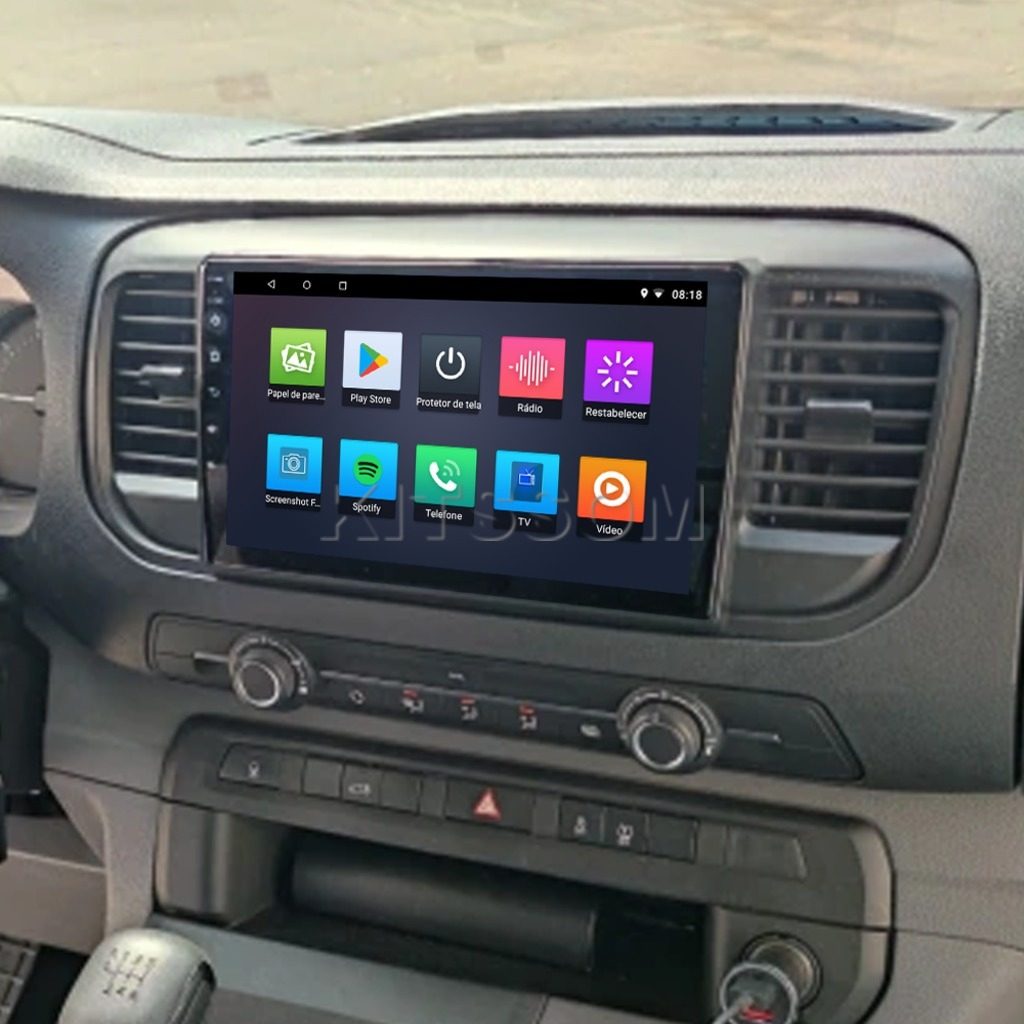 Multimídia Peugeot Expert 2019 2020 2021 2022 2023 2024 V2 Carplay 9" 2016 2017 2018-V2 CAR AUDIO-Kitssom