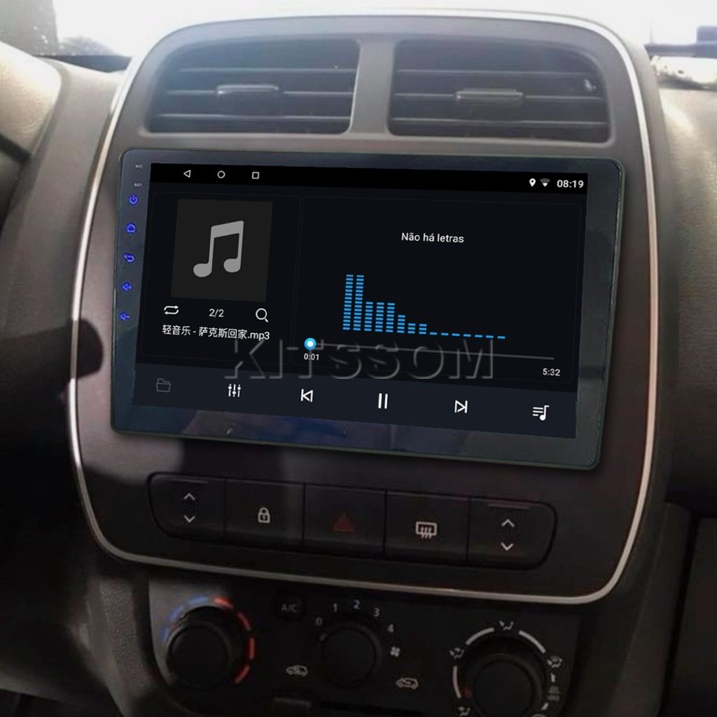 Multimídia Kwid 2018 2019 2020 2021 2022 Avançada V2 Carplay 9" 2014 2015 2016 2017-V2 CAR AUDIO-Kitssom