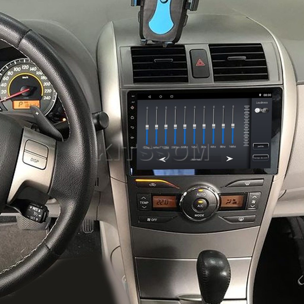Multimídia Corolla 2009 2010 2011 2012 2013 2014 V2 Carplay 9" 2008-V2 CAR AUDIO-Kitssom