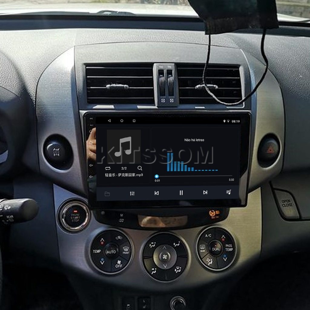 Multimídia Toyota RAV4 2009 2010 2011 2012 2013 V2 Carplay 9" 2006 2007 2008-V2 CAR AUDIO-Kitssom