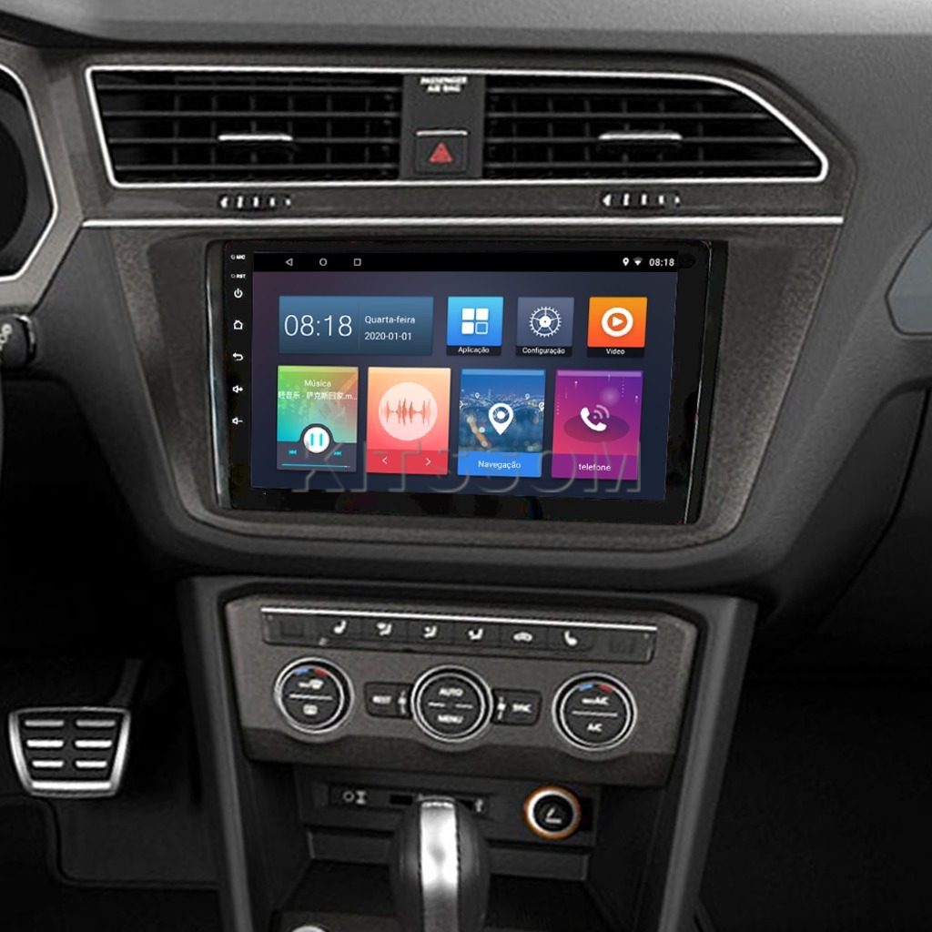 Multimídia Tiguan 2018 2019 2020 2021 2022 2023 V2 Carplay 9"-V2 CAR AUDIO-Kitssom