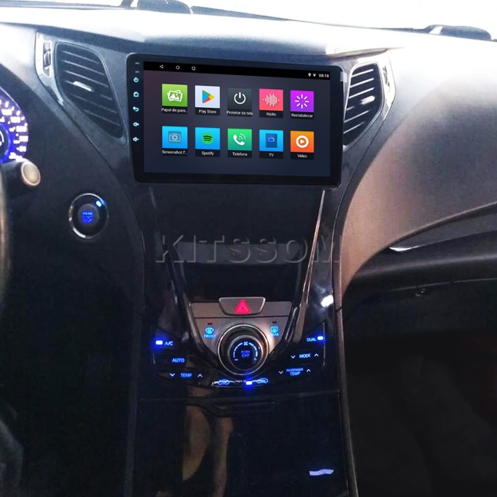 Multimídia Hyundai Azera 2012 2013 2014 V2 Carplay 9"-V2 CAR AUDIO-Kitssom