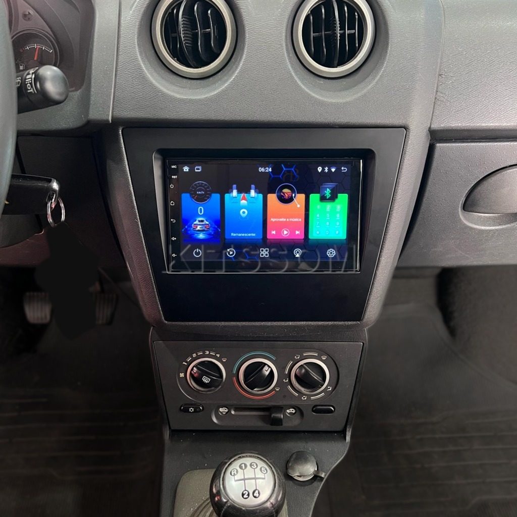 Multimídia Celta Prisma G2 2009 2010 2011 2012 V2 Carplay 7" 2006 2007 2008-V2 CAR AUDIO-Kitssom