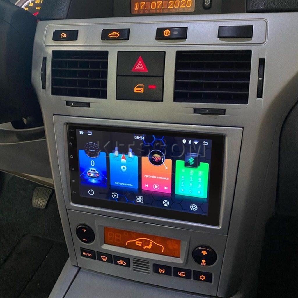 Multimídia Chevrolet Vectra Meriva 2010 2011 2012 V2 Carplay 7" 2007 2008 2009-V2 CAR AUDIO-Kitssom