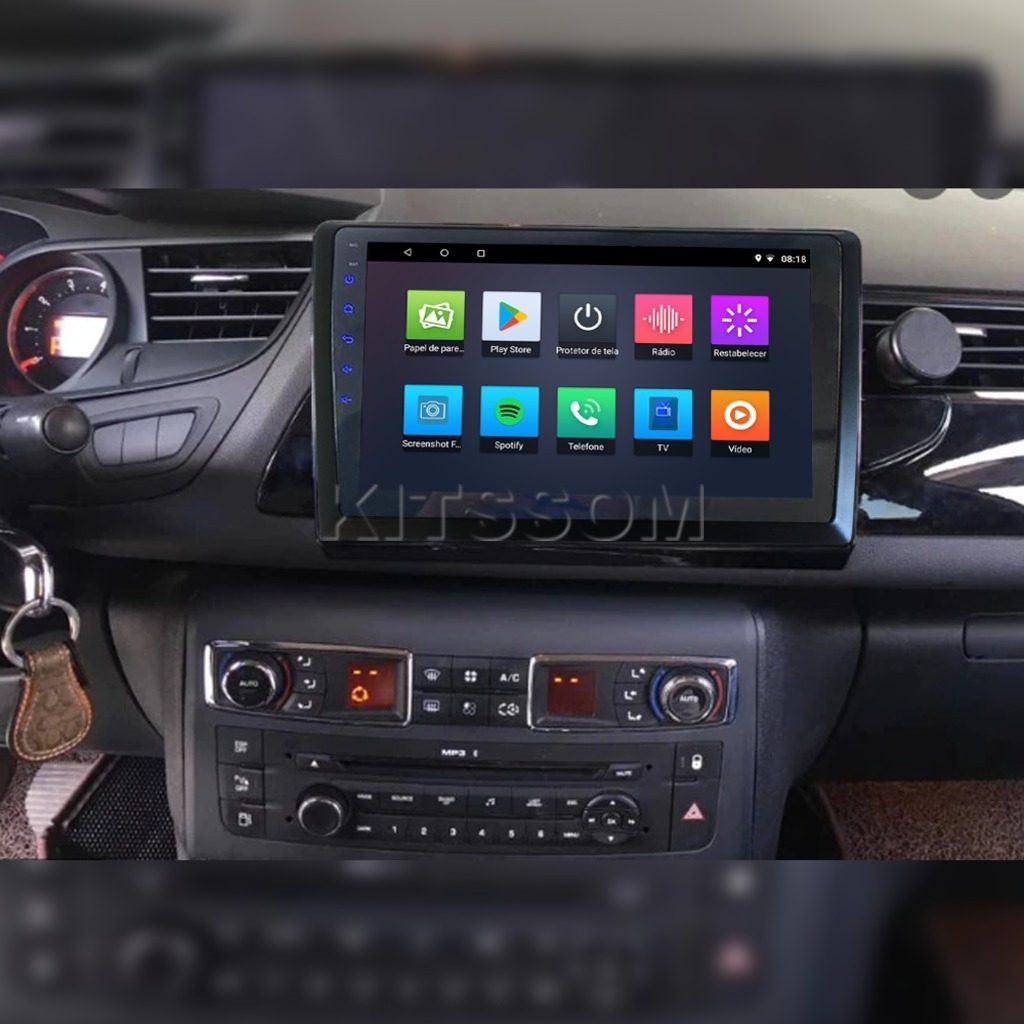 Multimídia Citroen C5 2013 2014 2015 2016 2017 V2 Carplay 9" 2008 2009 2010 2011 2012-V2 CAR AUDIO-Kitssom
