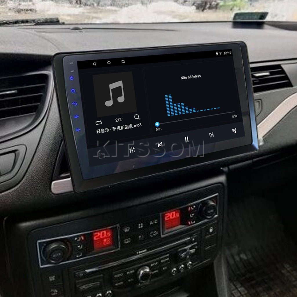 Multimídia Citroen C5 2013 2014 2015 2016 2017 V2 Carplay 9" 2008 2009 2010 2011 2012-V2 CAR AUDIO-Kitssom