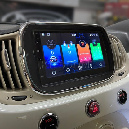 Multimídia Fiat 500 2015 2016 2017 2018 2019 V2 Carplay 7"-V2 CAR AUDIO-Kitssom