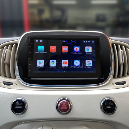 Multimídia Fiat 500 2015 2016 2017 2018 2019 V2 Carplay 7"-V2 CAR AUDIO-Kitssom