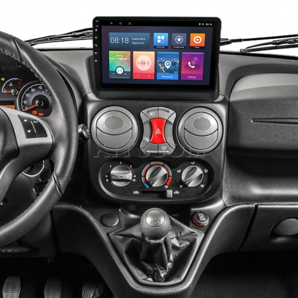 Multimídia Fiat Doblo V2 Carplay 9"-V2 CAR AUDIO-Kitssom
