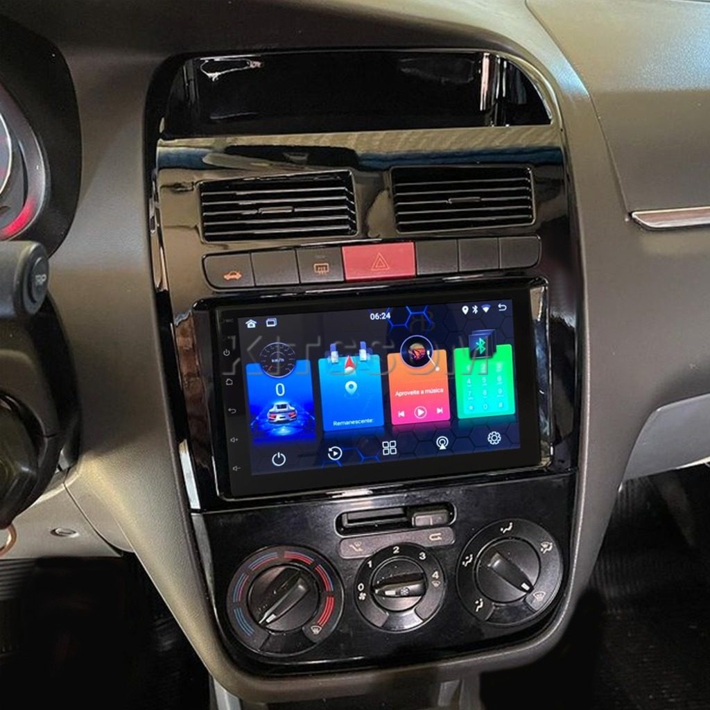 Multimídia Fiat Linea 2009 2010 2011 2012 2013 V2 Carplay 7" 2008-V2 CAR AUDIO-Kitssom