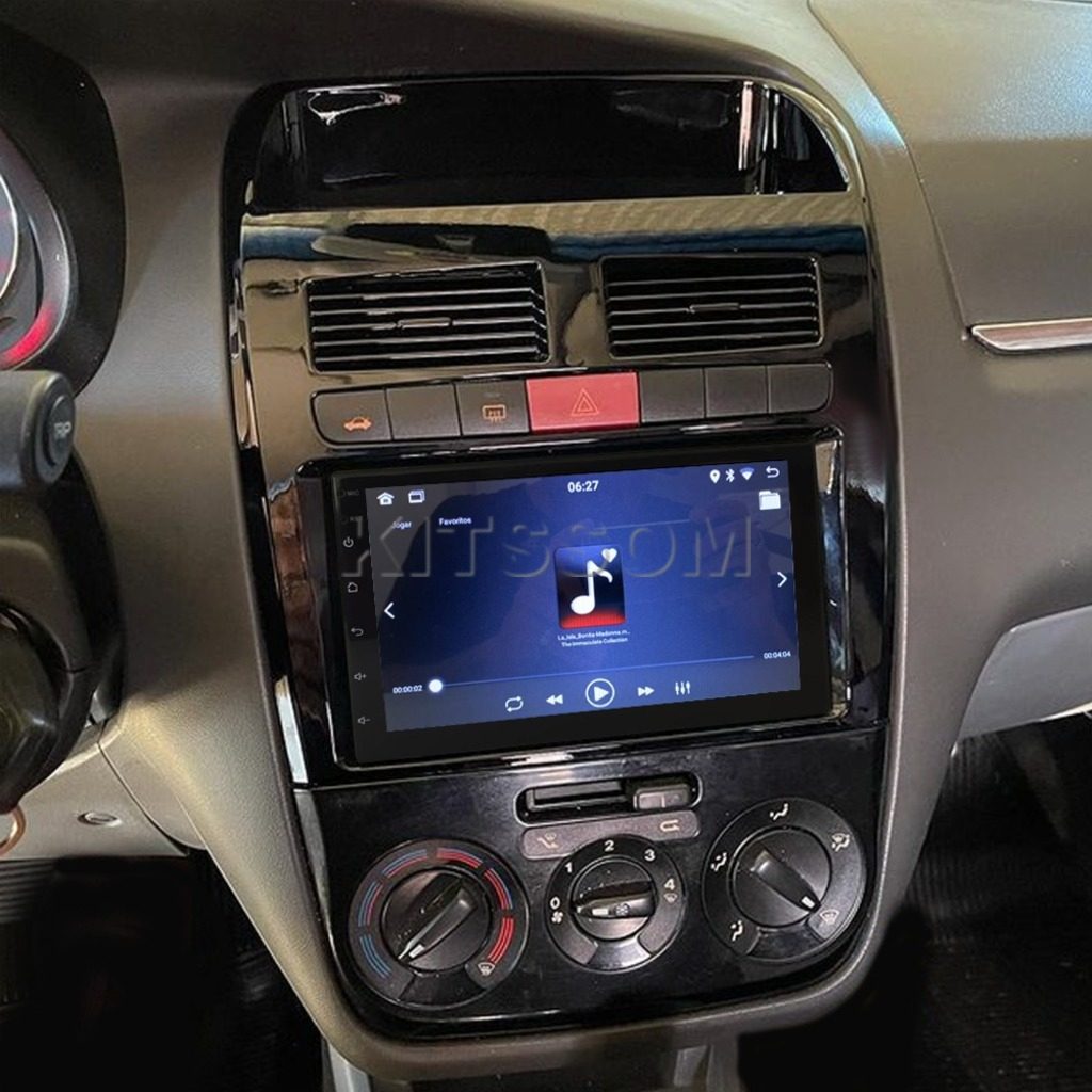 Multimídia Fiat Linea 2009 2010 2011 2012 2013 V2 Carplay 7" 2008-V2 CAR AUDIO-Kitssom