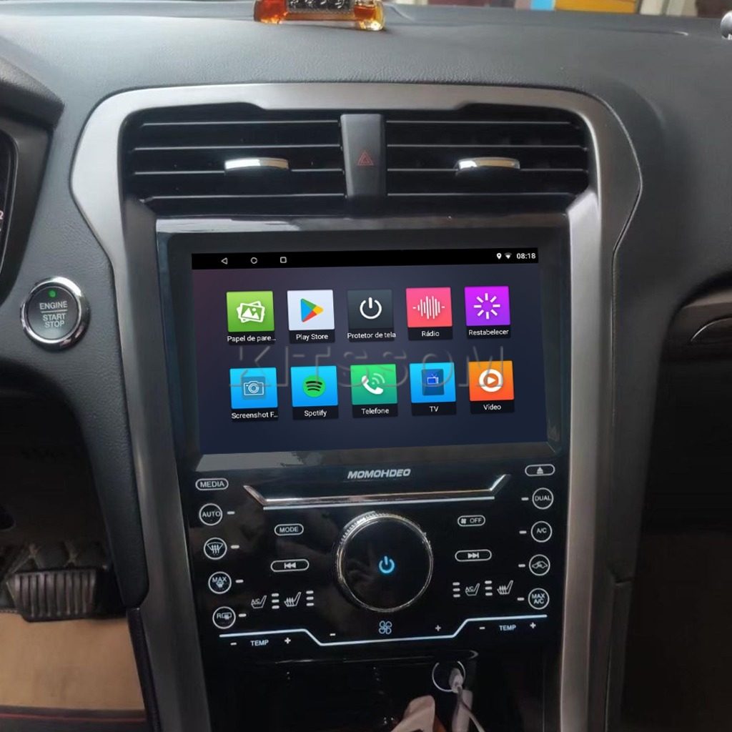 Multimídia Fusion 2014 2015 2016 2017 2018 2019 V2 Carplay 9" 2013-V2 CAR AUDIO-Kitssom