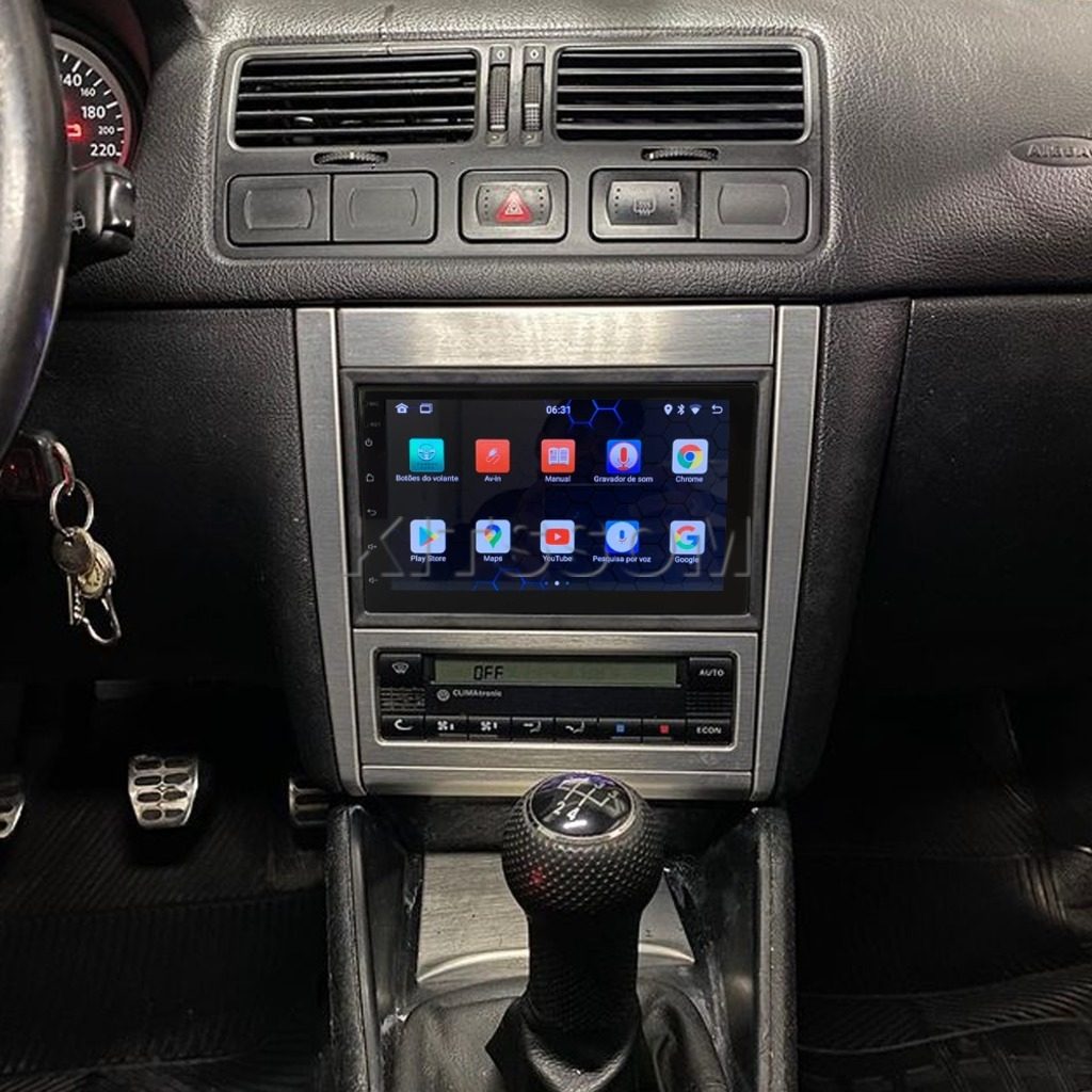 Multimídia Golf 2007 2008 2009 2010 2011 2012 V2 Carplay 7" 1999 2000 2001 2002 2003 2004 2005 2006-V2 CAR AUDIO-Kitssom