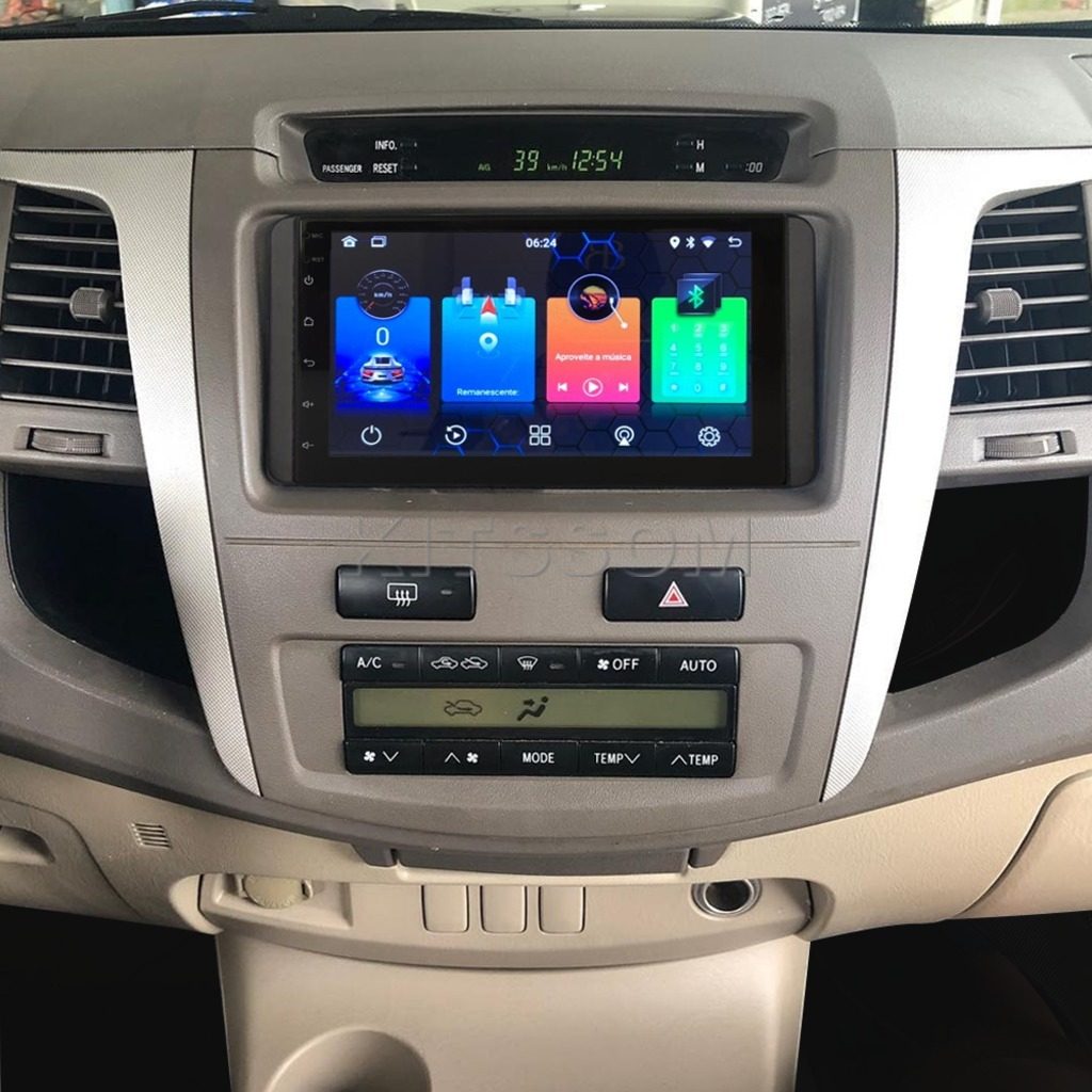 Multimídia Hilux SW4 2007 2008 2009 2010 2011 V2 Carplay 7" 2006-V2 CAR AUDIO-Kitssom