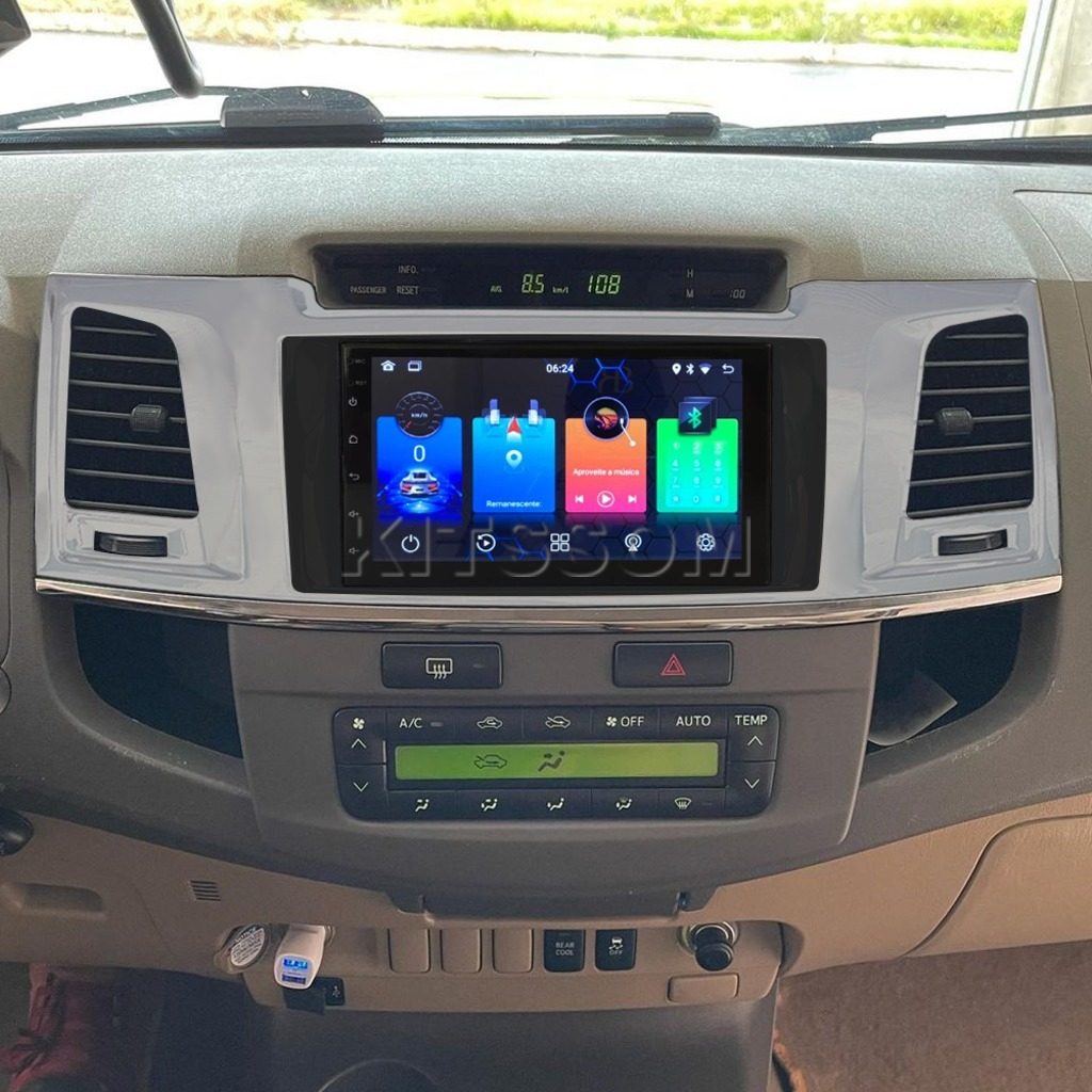 Multimídia Hilux SW4 2012 2013 2014 2015 V2 Carplay 7"-V2 CAR AUDIO-Kitssom