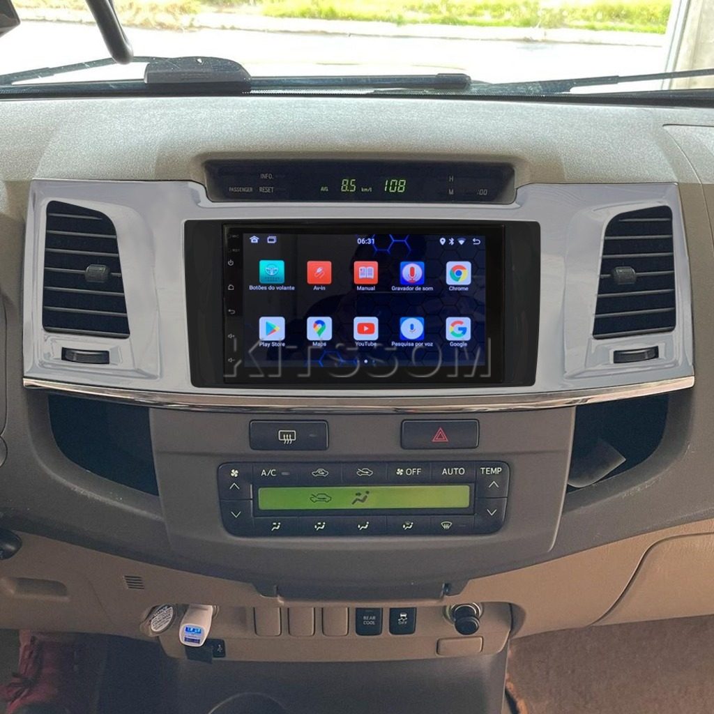 Multimídia Hilux SW4 2012 2013 2014 2015 V2 Carplay 7"-V2 CAR AUDIO-Kitssom