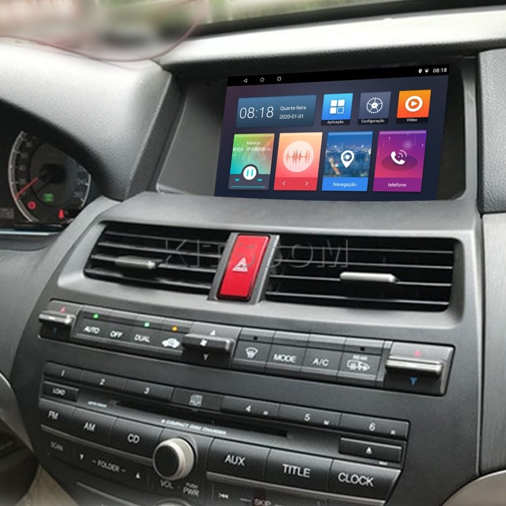 Multimídia Honda Accord 2009 2010 2011 2012 2013 V2 Carplay 9" 2008-V2 CAR AUDIO-Kitssom